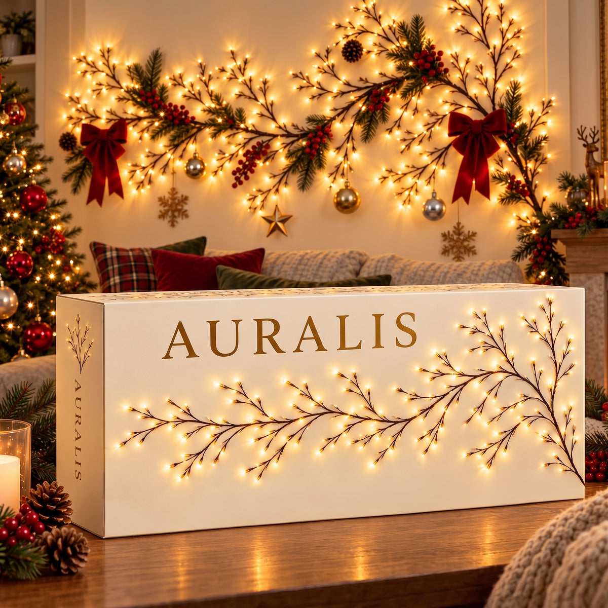 Auralis | Rama de Luces LED Decorativa para Pared